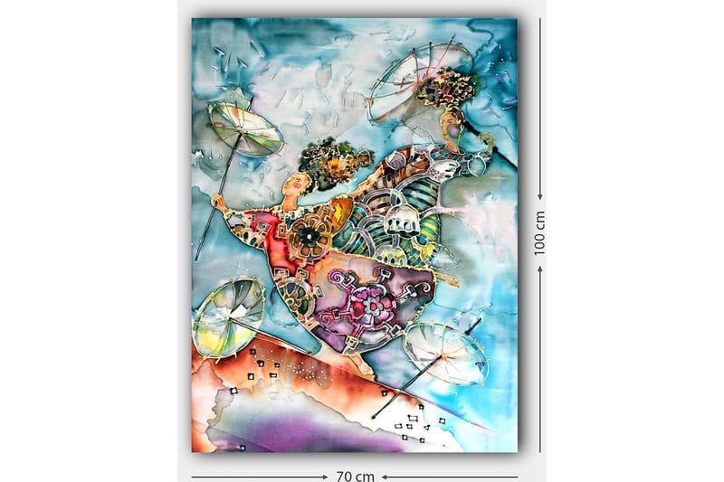 Dekorativ Canvastavla 70x100 cm - Flerfärgad - Inredning - Tavlor & konst - Canvastavlor
