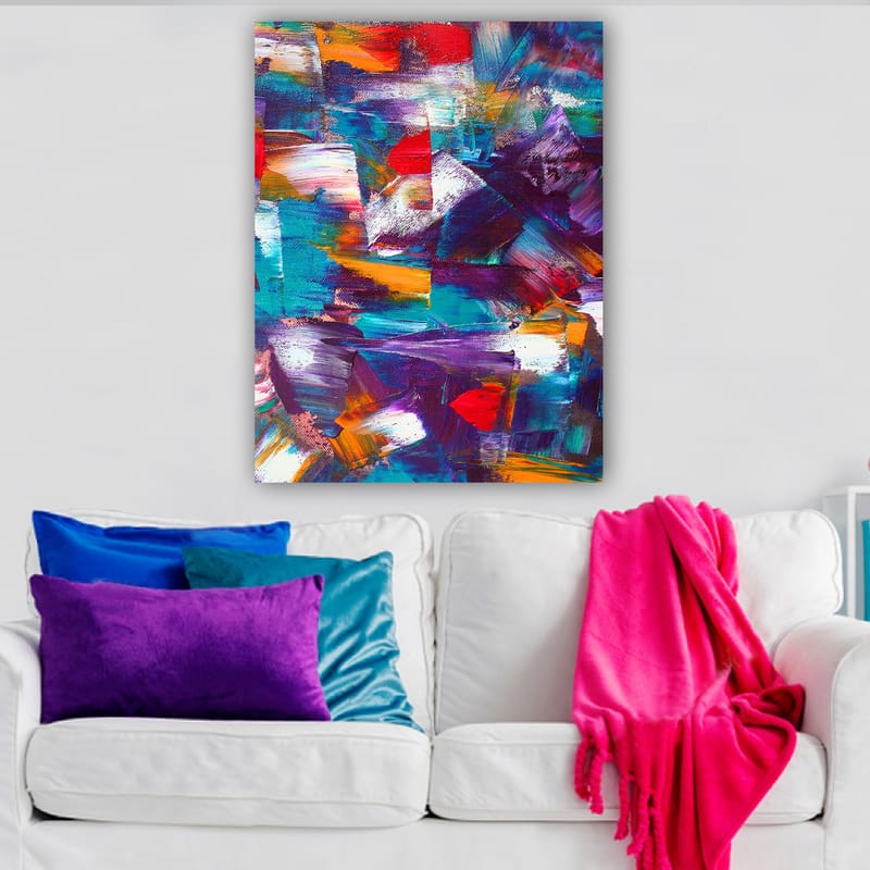 Dekorativ Canvastavla 70x100 cm - Flerfärgad - Inredning - Tavlor & konst - Canvastavlor