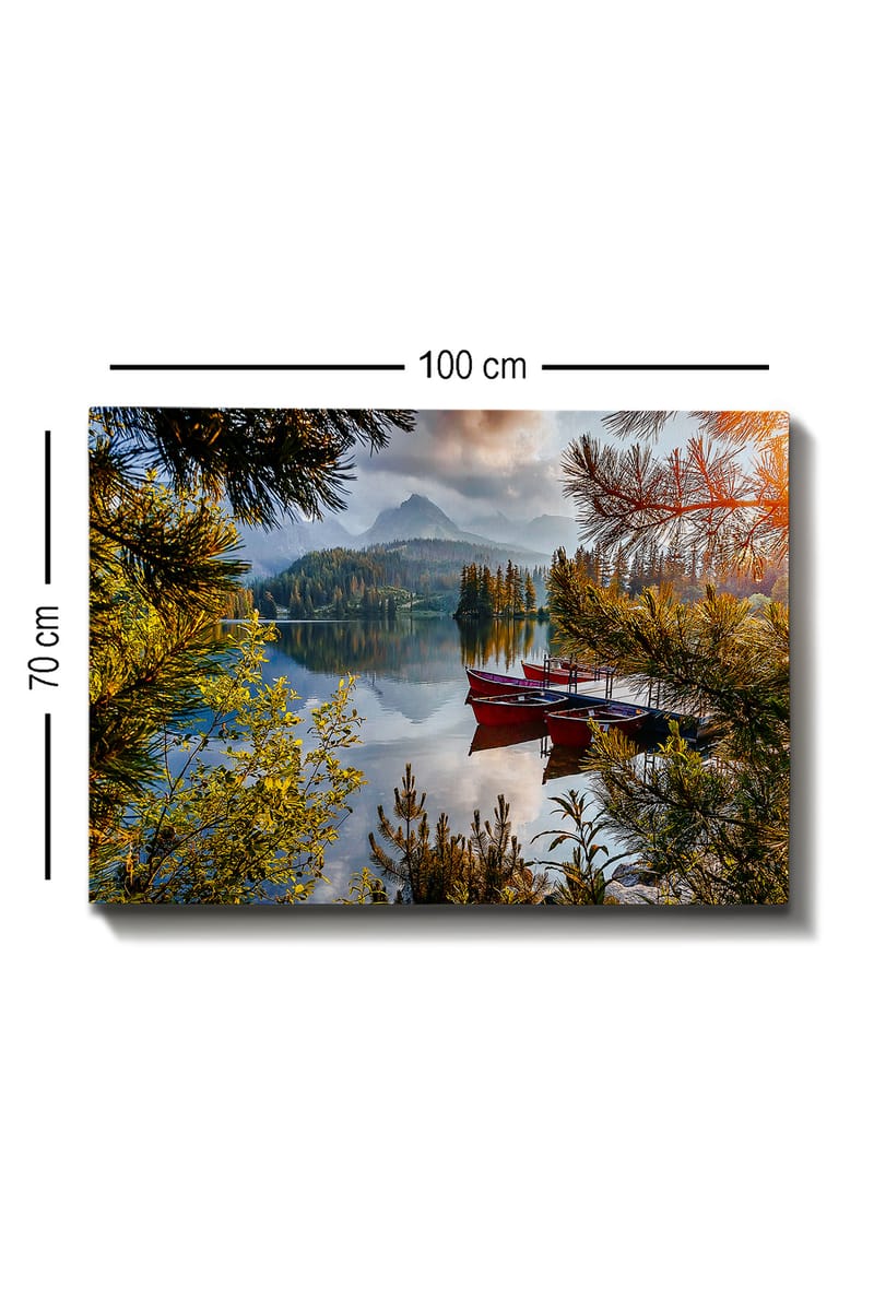 Dekorativ Canvastavla 70x100 cm - Flerfärgad - Inredning - Tavlor & konst - Canvastavlor