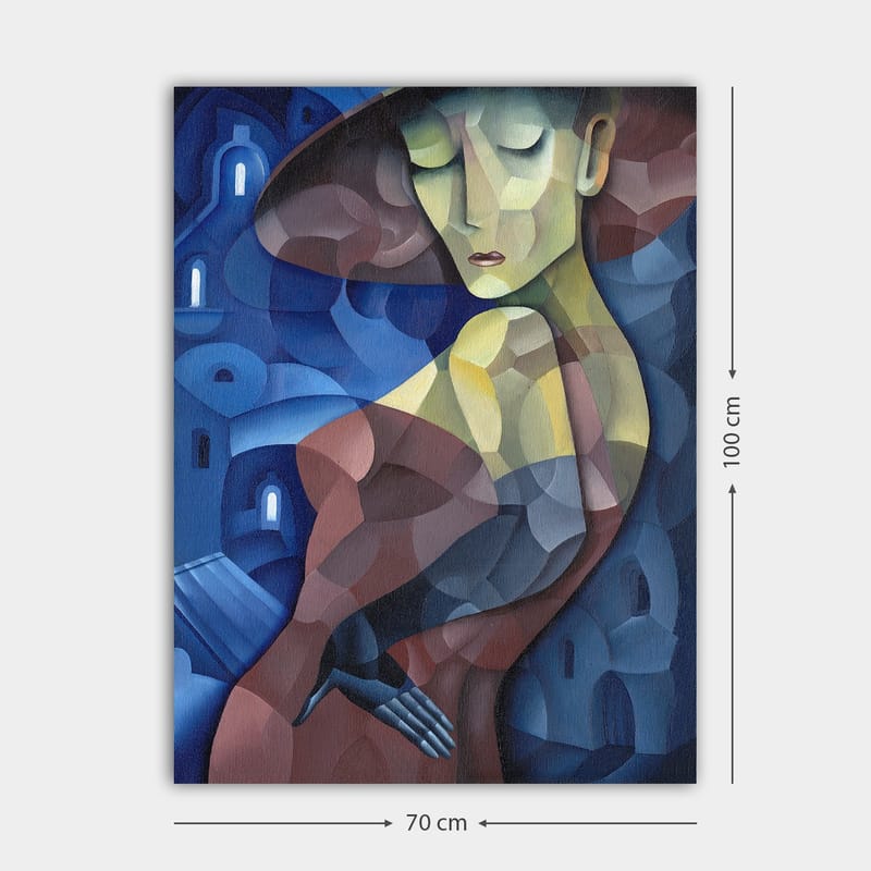 Dekorativ Canvastavla 70x100 cm - Flerfärgad - Inredning - Tavlor & konst - Canvastavlor