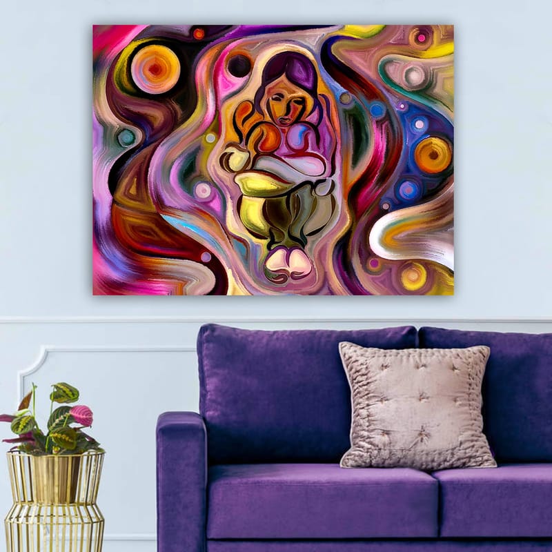 Dekorativ Canvastavla 70x100 cm - Flerfärgad - Inredning - Tavlor & konst - Canvastavlor