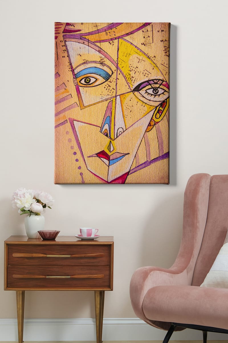 Dekorativ Canvastavla 70x100 cm - Flerfärgad - Inredning - Tavlor & konst - Canvastavlor