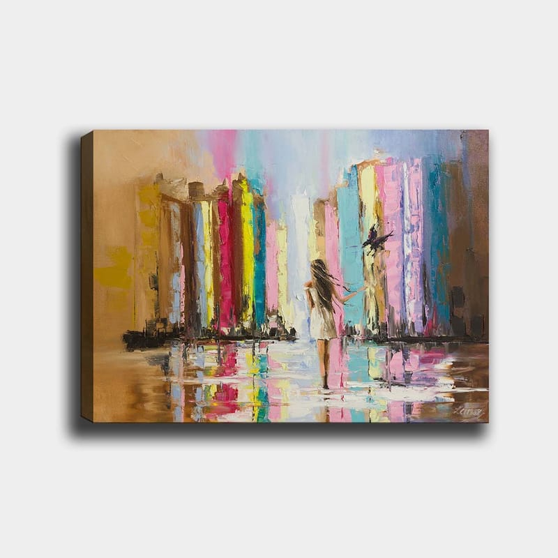 Dekorativ Canvastavla 70x100 cm - Flerfärgad - Inredning - Tavlor & konst - Canvastavlor