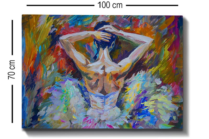 Dekorativ Canvastavla 70x100 cm - Flerfärgad - Inredning - Tavlor & konst - Canvastavlor