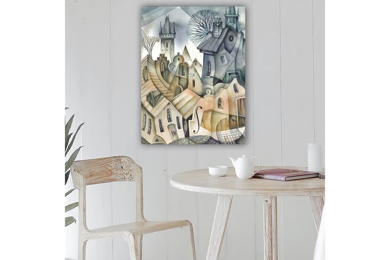 Dekorativ Canvastavla 70x100 cm - Flerfärgad - Inredning - Tavlor & konst - Canvastavlor