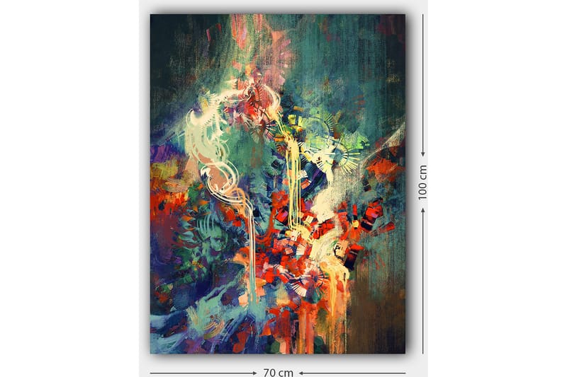 Dekorativ Canvastavla 70x100 cm - Flerfärgad - Inredning - Tavlor & konst - Canvastavlor