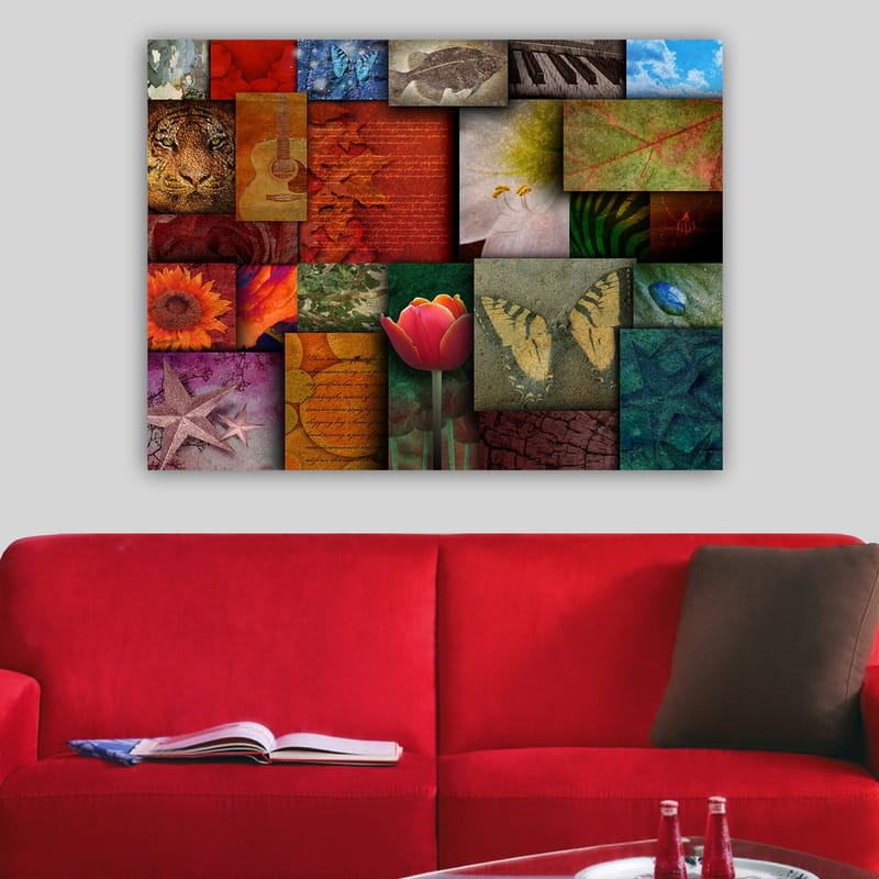 Dekorativ Canvastavla 70x100 cm - Flerfärgad - Inredning - Tavlor & konst - Canvastavlor