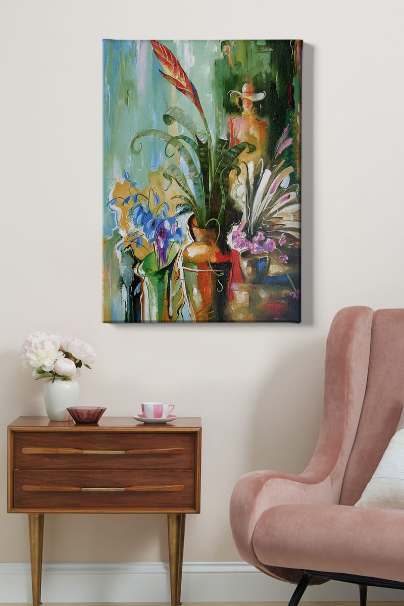 Dekorativ Canvastavla 70x100 cm - Flerfärgad - Inredning - Tavlor & konst - Canvastavlor