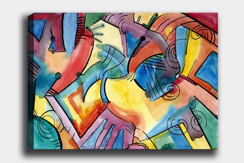 Dekorativ Canvastavla 70x100 cm - Flerfärgad - Inredning - Tavlor & konst - Canvastavlor