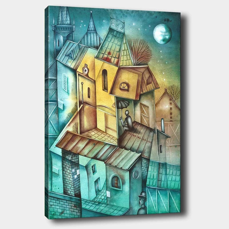 Dekorativ Canvastavla 70x100 cm - Flerfärgad - Inredning - Tavlor & konst - Canvastavlor