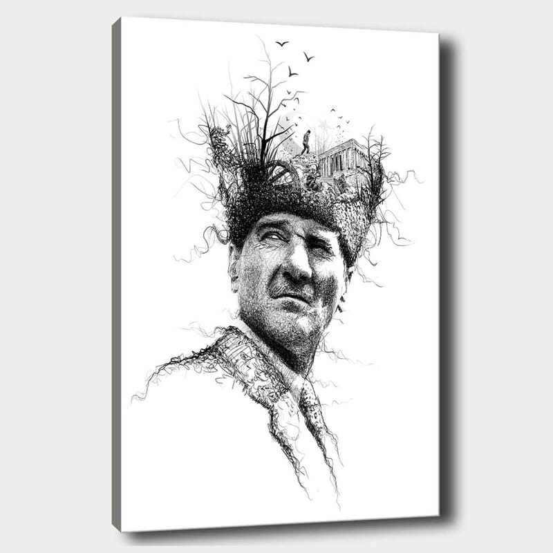 Dekorativ Canvastavla 70x100 cm - Flerfärgad - Inredning - Tavlor & konst - Canvastavlor