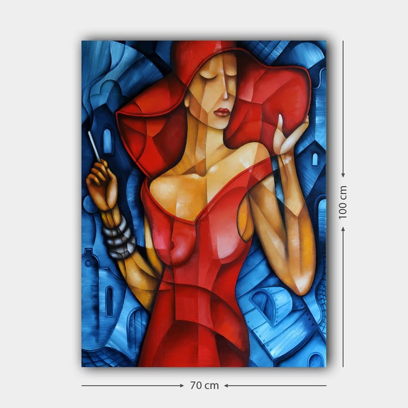 Dekorativ Canvastavla 70x100 cm - Flerfärgad - Inredning - Tavlor & konst - Canvastavlor