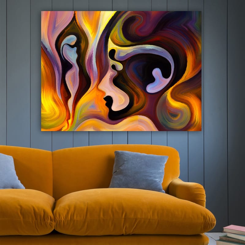 Dekorativ Canvastavla 70x100 cm - Flerfärgad - Inredning - Tavlor & konst - Canvastavlor