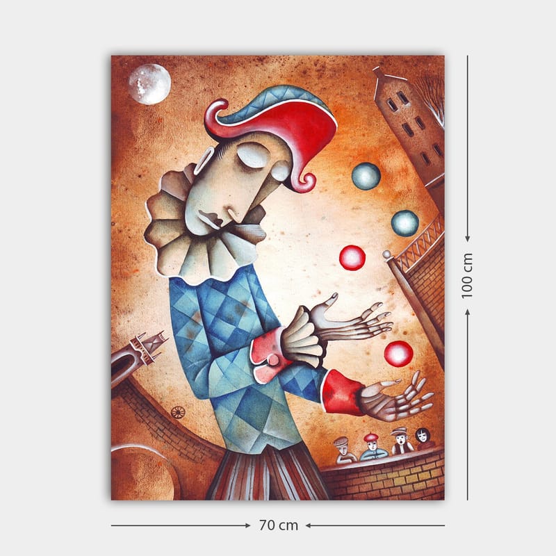 Dekorativ Canvastavla 70x100 cm - Flerfärgad - Inredning - Tavlor & konst - Canvastavlor