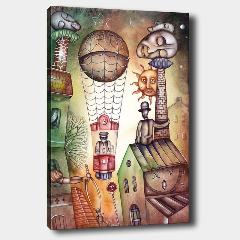 Dekorativ Canvastavla 70x100 cm - Flerfärgad - Inredning - Tavlor & konst - Canvastavlor