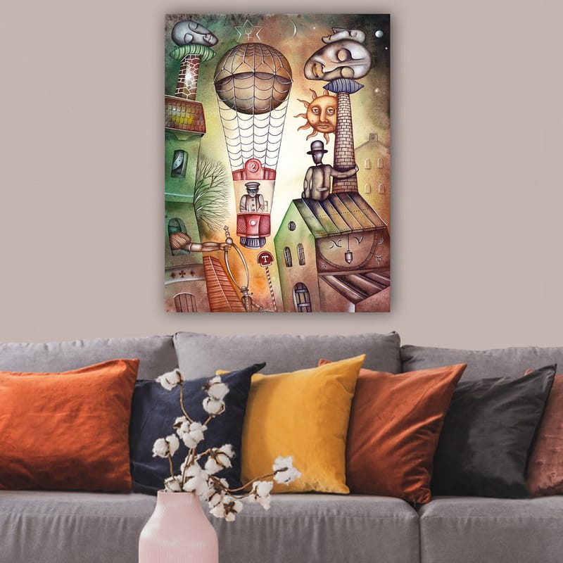 Dekorativ Canvastavla 70x100 cm - Flerfärgad - Inredning - Tavlor & konst - Canvastavlor