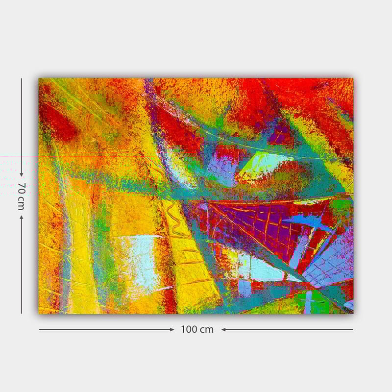 Dekorativ Canvastavla 70x100 cm - Flerfärgad - Inredning - Tavlor & konst - Canvastavlor