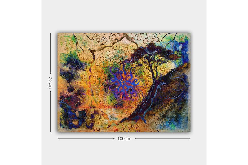 Dekorativ Canvastavla 70x100 cm - Flerfärgad - Inredning - Tavlor & konst - Canvastavlor