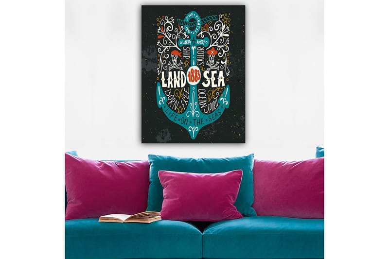 Dekorativ Canvastavla 70x100 cm - Flerfärgad - Inredning - Tavlor & konst - Canvastavlor