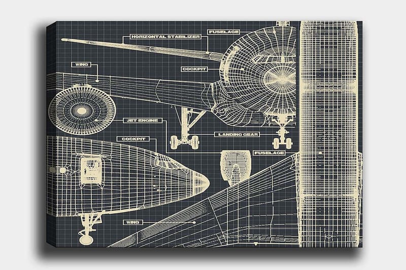 Dekorativ Canvastavla 70x100 cm - Flerfärgad - Inredning - Tavlor & konst - Canvastavlor