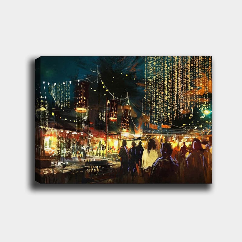 Dekorativ Canvastavla 70x100 cm - Flerfärgad - Inredning - Tavlor & konst - Canvastavlor