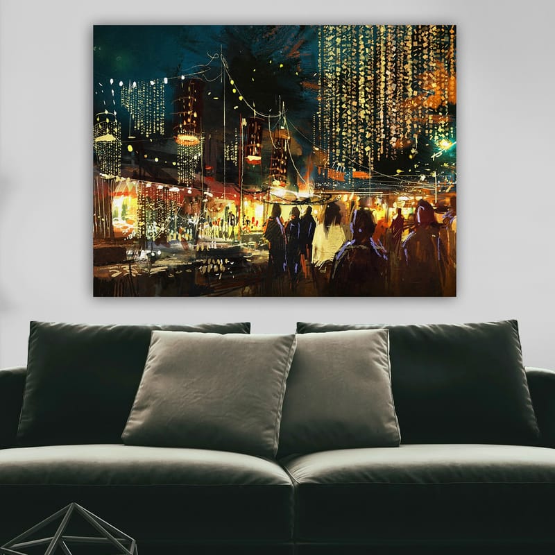 Dekorativ Canvastavla 70x100 cm - Flerfärgad - Inredning - Tavlor & konst - Canvastavlor