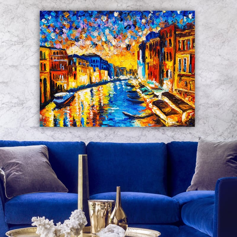 Dekorativ Canvastavla 70x100 cm - Flerfärgad - Inredning - Tavlor & konst - Canvastavlor