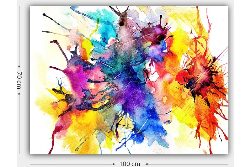 Dekorativ Canvastavla 70x100 cm - Flerfärgad - Inredning - Tavlor & konst - Canvastavlor
