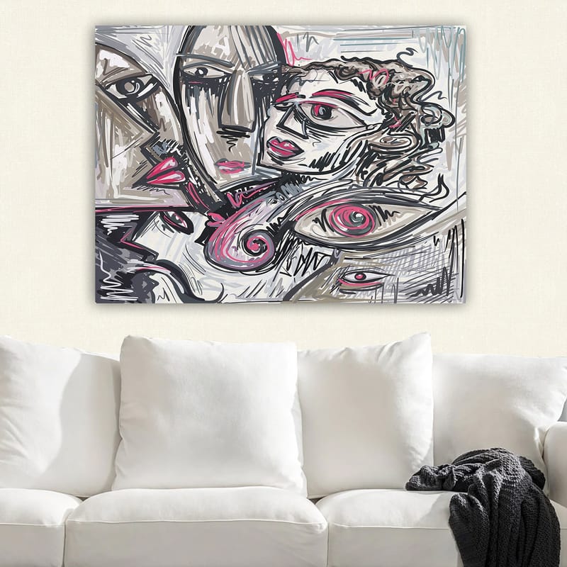 Dekorativ Canvastavla 70x100 cm - Flerfärgad - Inredning - Tavlor & konst - Canvastavlor