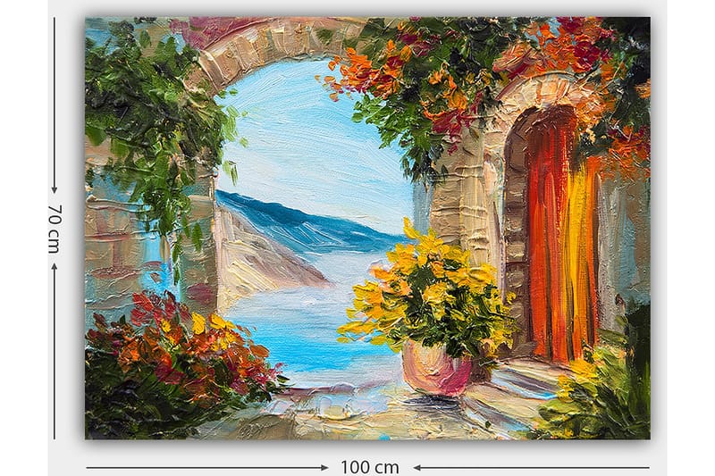 Dekorativ Canvastavla 70x100 cm - Flerfärgad - Inredning - Tavlor & konst - Canvastavlor