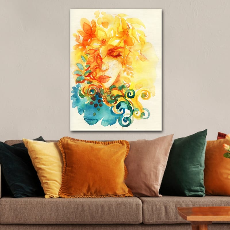 Dekorativ Canvastavla 70x100 cm - Flerfärgad - Inredning - Tavlor & konst - Canvastavlor