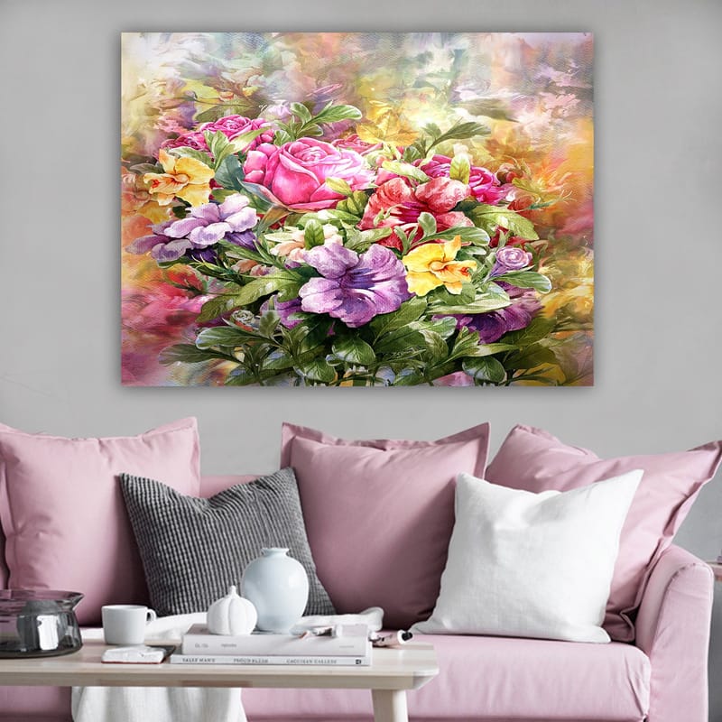 Dekorativ Canvastavla 70x100 cm - Flerfärgad - Inredning - Tavlor & konst - Canvastavlor