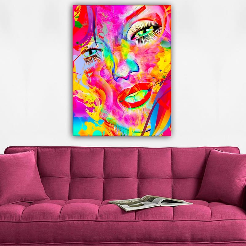 Dekorativ Canvastavla 70x100 cm - Flerfärgad - Inredning - Tavlor & konst - Canvastavlor