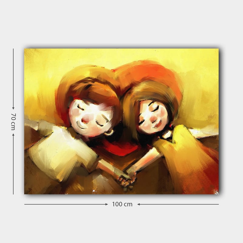 Dekorativ Canvastavla 70x100 cm - Flerfärgad - Inredning - Tavlor & konst - Canvastavlor