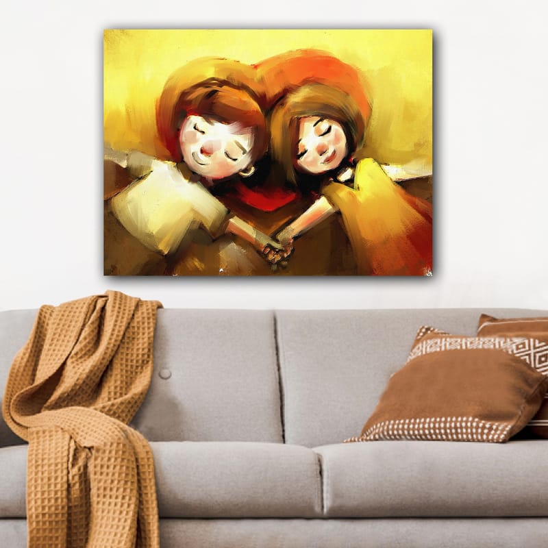 Dekorativ Canvastavla 70x100 cm - Flerfärgad - Inredning - Tavlor & konst - Canvastavlor