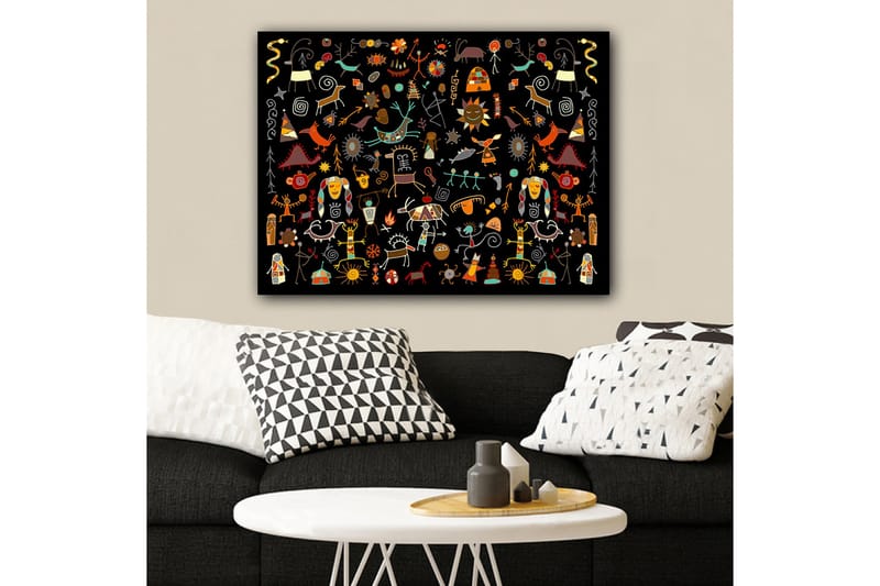 Dekorativ Canvastavla 70x100 cm - Flerfärgad - Inredning - Tavlor & konst - Canvastavlor
