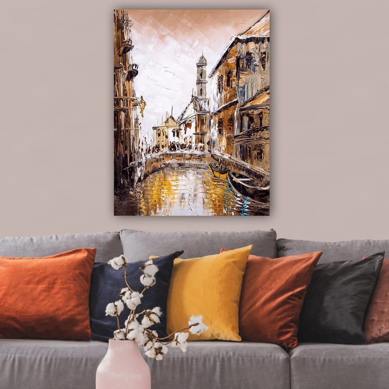 Dekorativ Canvastavla 70x100 cm - Flerfärgad - Inredning - Tavlor & konst - Canvastavlor