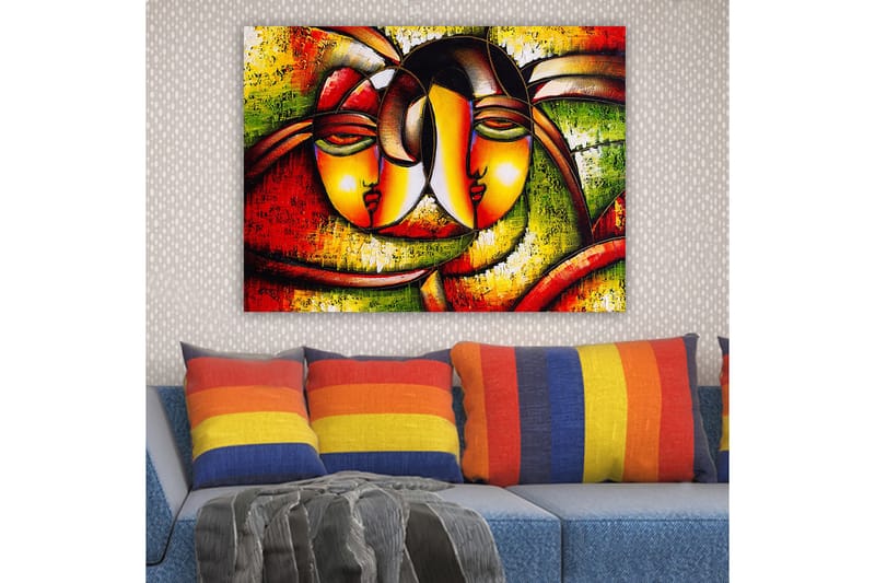 Dekorativ Canvastavla 70x100 cm - Flerfärgad - Inredning - Tavlor & konst - Canvastavlor