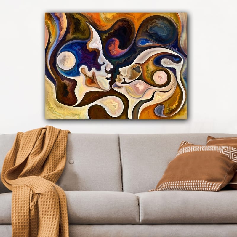 Dekorativ Canvastavla 70x100 cm - Flerfärgad - Inredning - Tavlor & konst - Canvastavlor