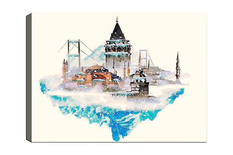Dekorativ Canvastavla 70x100 cm - Flerfärgad - Inredning - Tavlor & konst - Canvastavlor