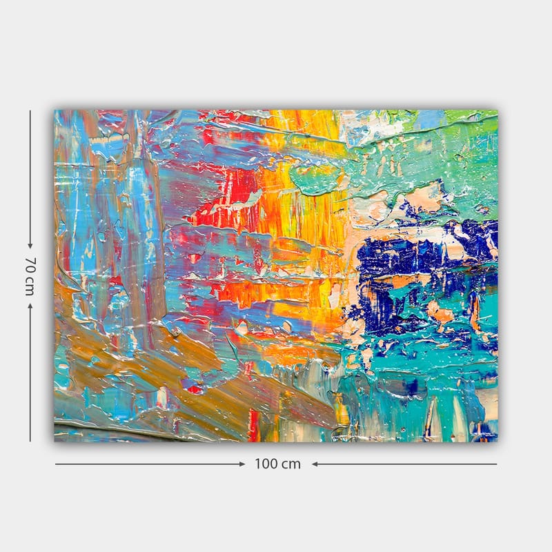 Dekorativ Canvastavla 70x100 cm - Flerfärgad - Inredning - Tavlor & konst - Canvastavlor