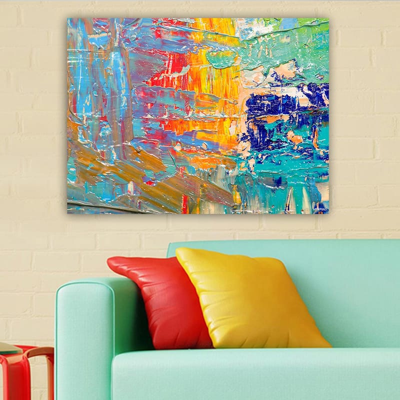 Dekorativ Canvastavla 70x100 cm - Flerfärgad - Inredning - Tavlor & konst - Canvastavlor