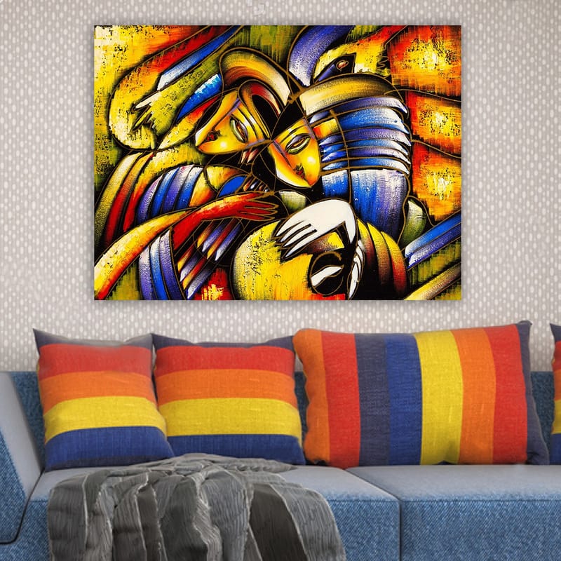 Dekorativ Canvastavla 70x100 cm - Flerfärgad - Inredning - Tavlor & konst - Canvastavlor