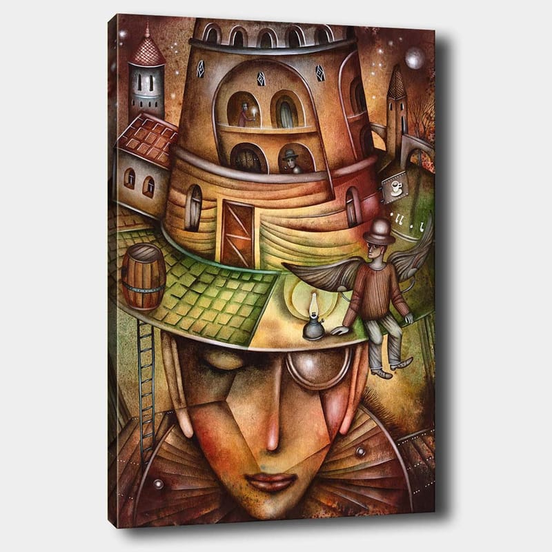 Dekorativ Canvastavla 70x100 cm - Flerfärgad - Inredning - Tavlor & konst - Canvastavlor