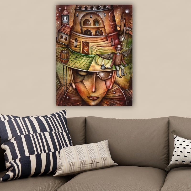 Dekorativ Canvastavla 70x100 cm - Flerfärgad - Inredning - Tavlor & konst - Canvastavlor