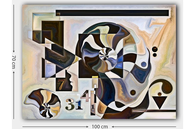 Dekorativ Canvastavla 70x100 cm - Flerfärgad - Inredning - Tavlor & konst - Canvastavlor