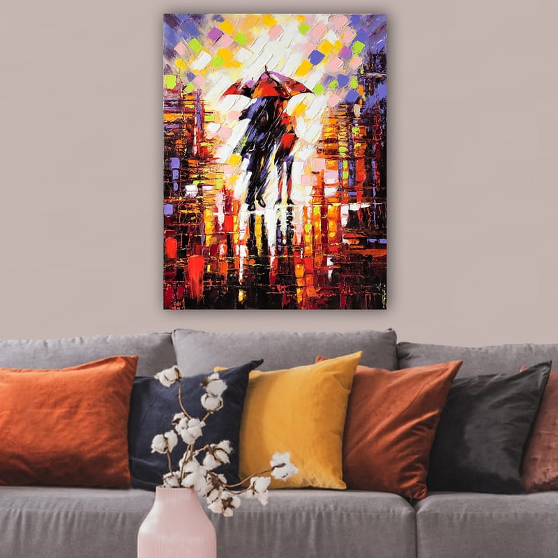 Dekorativ Canvastavla 70x100 cm - Flerfärgad - Inredning - Tavlor & konst - Canvastavlor
