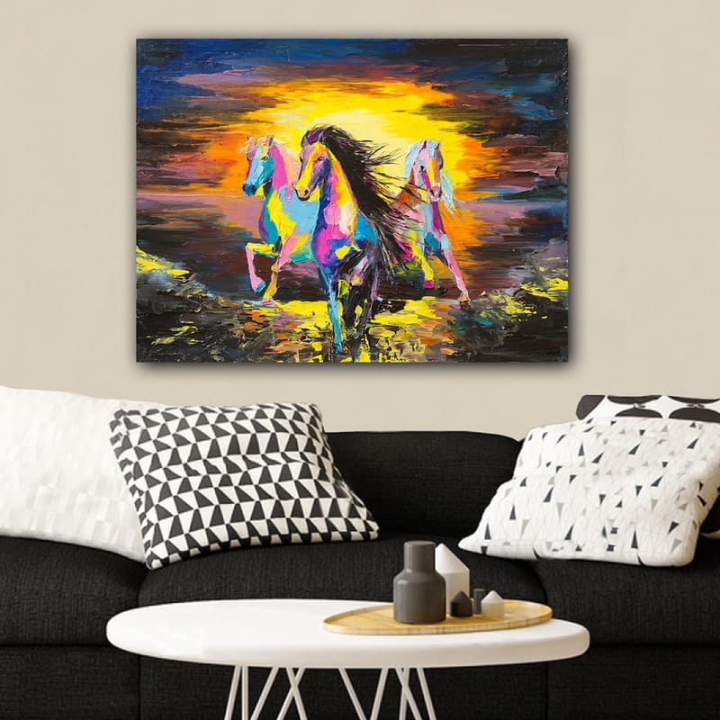 Dekorativ Canvastavla 70x100 cm - Flerfärgad - Inredning - Tavlor & konst - Canvastavlor
