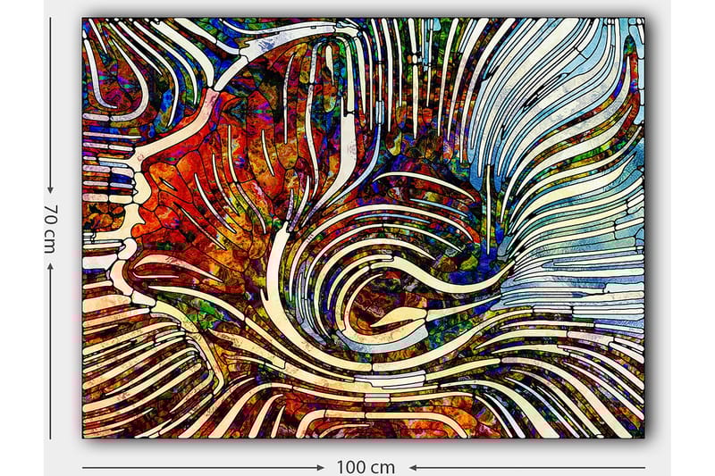 Dekorativ Canvastavla 70x100 cm - Flerfärgad - Inredning - Tavlor & konst - Canvastavlor