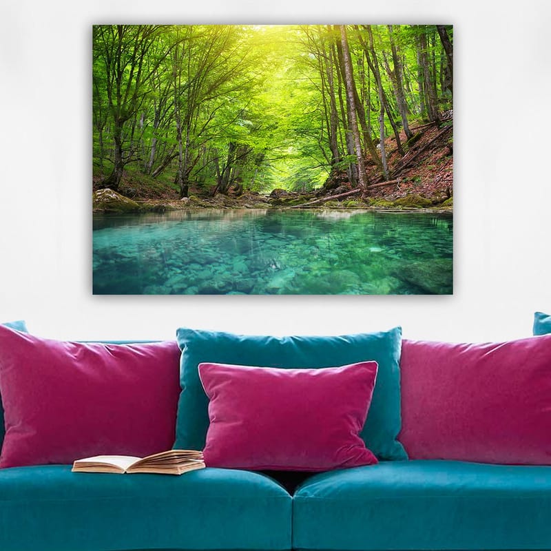 Dekorativ Canvastavla 70x100 cm - Flerfärgad - Inredning - Tavlor & konst - Canvastavlor